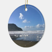 Zeesoever in de winter keramisch ornament (Links)