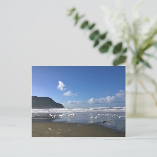 Zeesoever in de winter, kust van Oregon Briefkaart (Staand voorkant)