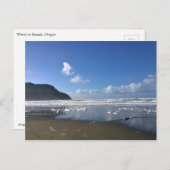 Zeesoever in de winter, kust van Oregon Briefkaart (Voorkant / Achterkant)