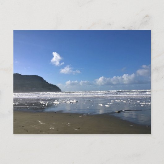 Zeesoever in de winter, kust van Oregon Briefkaart (Voorkant)