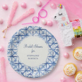 Zeesoever marineblauw wit Vrijgezellenfeest Papieren Bordje (Feest)