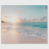 Zeesoor tijdens het gouden uur cadeaupapier (Vlak)