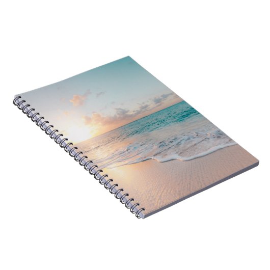 Zeesoor tijdens het gouden uur notitieboek (Rechterzijde)