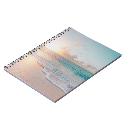 Zeesoor tijdens het gouden uur notitieboek (Linkerzijde)