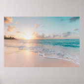 Zeesoor tijdens het gouden uur poster (Voorkant)