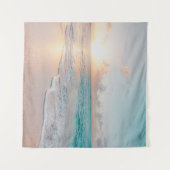 Zeesoor tijdens het gouden uur wandkleed (Voorkant (horizontaal))