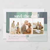Zeesoortglas | 3 Foto slaat de datum op Save The Date (Voorkant)