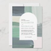 Zeesoortglas | Uitnodiging tot weduwschap van Boho (Voorkant)