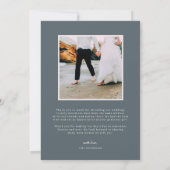 Zeesoortglas | Weddenfoto Hartelijk dank Bedankkaart (Achterkant)