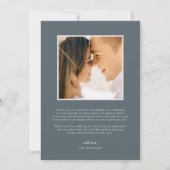 Zeesoortglas | Weddenfoto Hartelijk dank Bedankkaart (Achterkant)