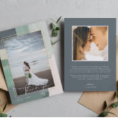 Zeesoortglas | Weddenfoto Hartelijk dank Bedankkaart