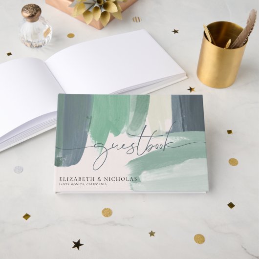 Zeesoortglas | Weddenschap Gastenboek (Voorkant open)