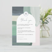 Zeesoortglas | Weddenstabel - Hartelijk dank Bedankkaart (Staand voorkant)