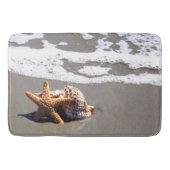 Zeespalen, strand, oceaan, weg, thuis, zelfklevend badmat (Voorkant)