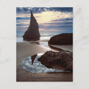 Zeestack in de vorm van een doorn Face Rock Ways Briefkaart