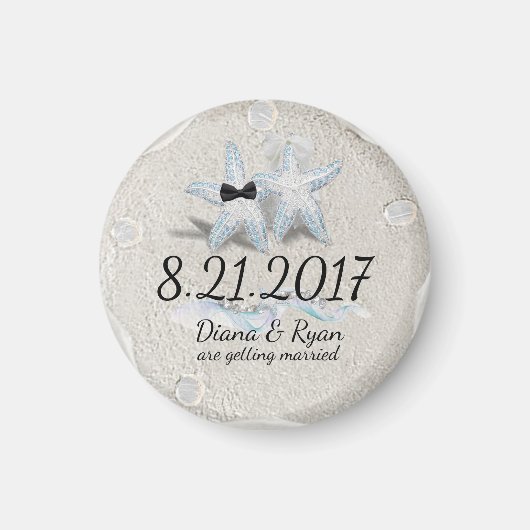 Zeester Bewaar de Datummagneet Magneet (Voorkant)