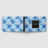 Zeester blauw witte strand kustbestemming folie gastenboek (Volledig)