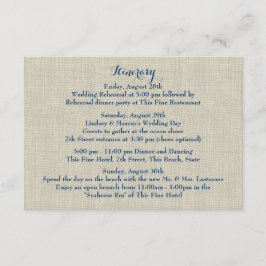 Zeester Blauwe Hydrangea Bruiloft Trouwroute Informatiekaartje