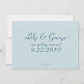 Zeester & Diamanten Save the Date (Achterkant)