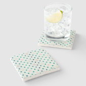 Zeester Dots Dans Stenen Onderzetter (Zijkant)