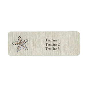 Zeester Elegantie Strand Rustiek Jute Kust Etiket