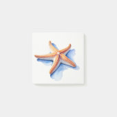 Zeester en blauw silhouet post-it® notes (Voorkant)