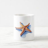 Zeester en Blauwe Silhouet Koffiemok (Center)