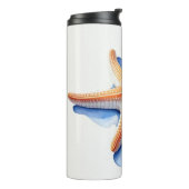 Zeester en Blauwe Silhouet Thermosbeker (Gedraaid links)