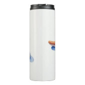Zeester en Blauwe Silhouet Thermosbeker (Achterkant)