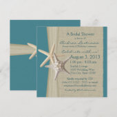 Zeester en Burlap Look Vrijgezellenfeest Kaart (Voorkant / Achterkant)