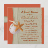 Zeester en Burlap Look Vrijgezellenfeest Kaart (Voorkant / Achterkant)