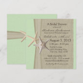 Zeester en Burlap Look Vrijgezellenfeest Kaart (Voorkant / Achterkant)