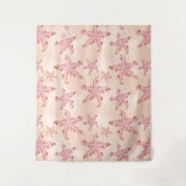 Zeester en Koraal Roze Pastel Wandkleed (Voorkant)