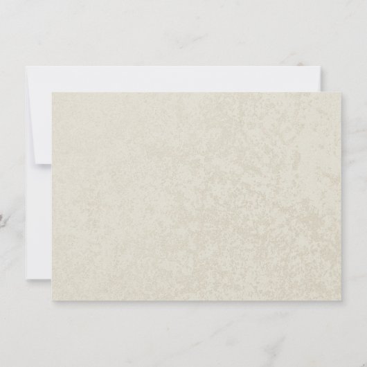 Zeester en lint bruids lunch kaart (Achterkant)