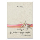 Zeester en lint Koraal en Roze Plaats Kaart (Voorkant)