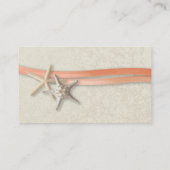 Zeester en lint Plaats kaart Koraal Plaatskaartje (Achterkant)