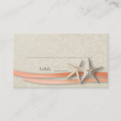 Zeester en lint Plaats kaart Koraal Plaatskaartje (Voorkant)