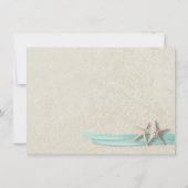 Zeester en lint platte Kaart Dank u (Achterkant)