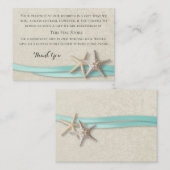 Zeester en lint wensen goed informatiekaartje (Voorkant / Achterkant)