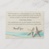 Zeester en lint wensen goed informatiekaartje (Voorkant)