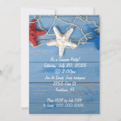 Zeester en net in patriottische kleuren kaart (Voorkant)