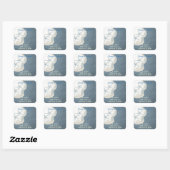 Zeester en Oceaan Adreswijziging Vierkante Sticker (Vel)