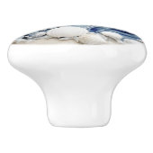 Zeester en schelp 3D kust Keramische Knop (Zijkant)