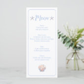 zeester en schelp menu (Staand voorkant)