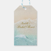 Zeester en schelpen Tropical Beach Vrijgezellenfee Cadeaulabel (Achterkant)