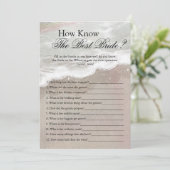 Zeester en schelpen Tropical Beach Vrijgezellenfee Kaart (Staand voorkant)