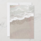 Zeester en schelpen Tropical Beach Vrijgezellenfee Kaart (Achterkant)