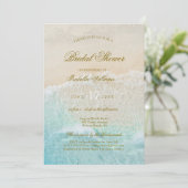 Zeester en schelpen Tropical Beach Vrijgezellenfee Kaart (Staand voorkant)