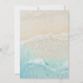 Zeester en schelpen Tropical Beach Vrijgezellenfee Kaart (Achterkant)