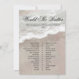 Zeester en schelpen Tropical Beach Vrijgezellenfee Kaart